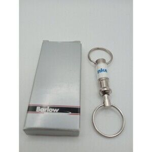 Vintage New With Box Barlow Reinke Pull Apart Push Button Keychain NOS